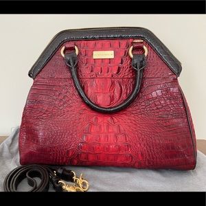 *Never Used* Brahmin Sara Rose Ruby Tri-Texture Bag